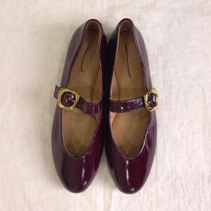 Madewell The Remy Mary Jane Flat - Size 7.5/ Deep Rum/ NX607